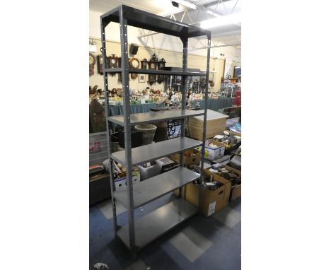 A Metal Shelf Rack 