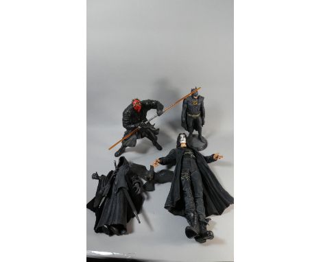 A Collection of Four Figures to Include Batman, Crow, Star Wars Figure and Lord of the Rings Figure 