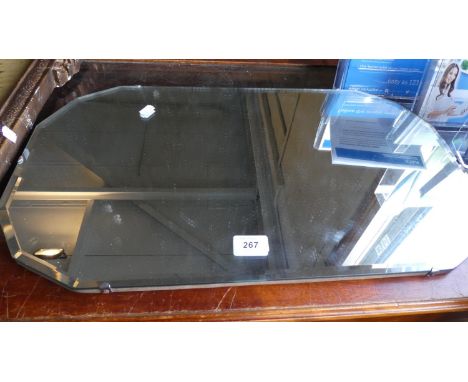 A Vintage Bevel Edge Wall Mirror 