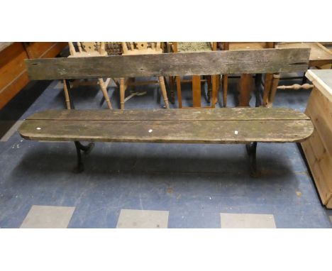 A Vintage Garden Bench, 173cm Long 