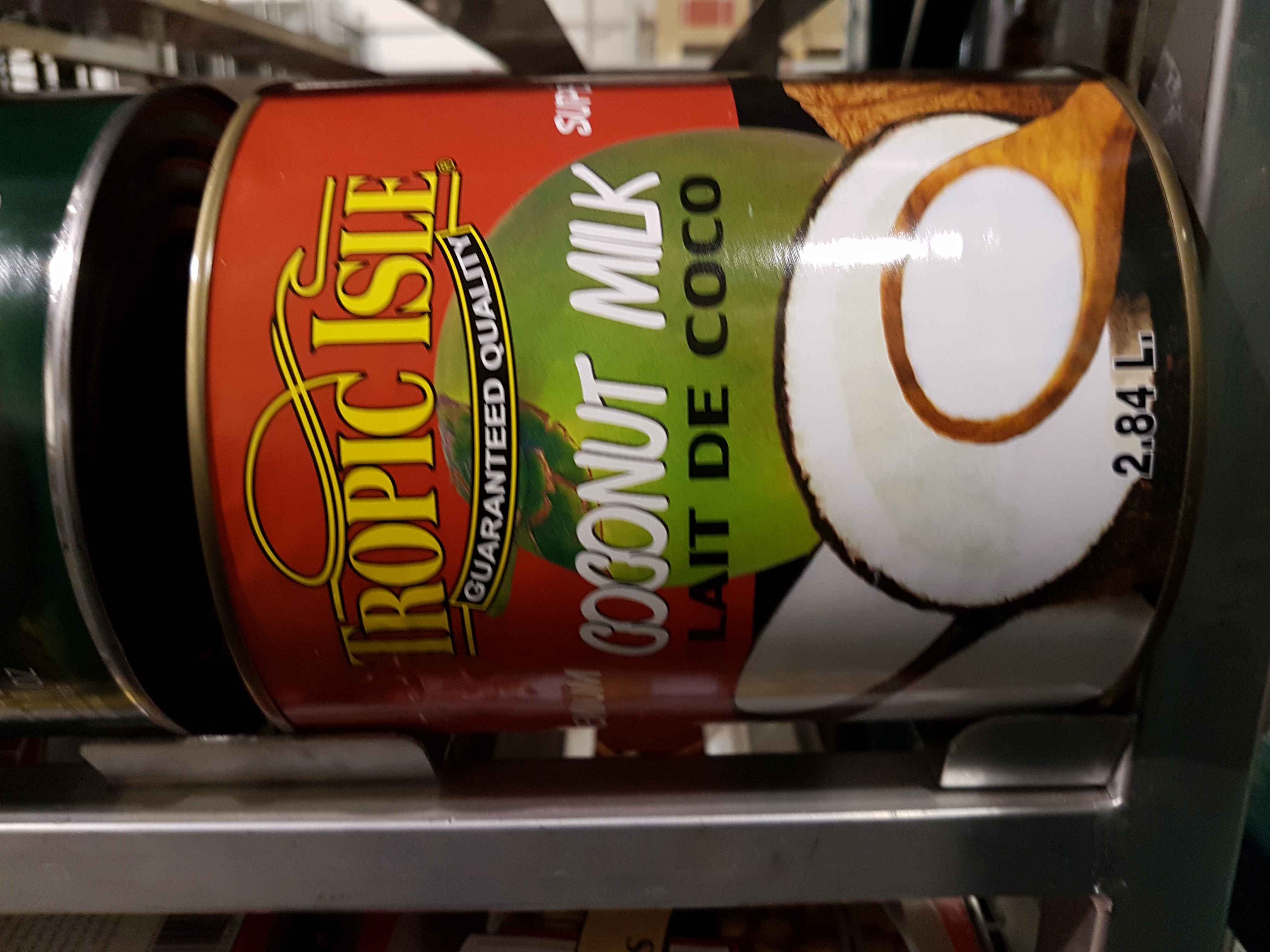 Tropic Isle Premium Coconut Milk 6 x 2.84LT Cans, , Notes Dented