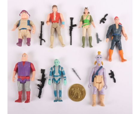 Lot no : Seven Vintage Star Wars Droids Cartoon Action Figures Kenner.  Including Kez-Iban, Tig Fromm, Jord Dusat, Thall Jobe