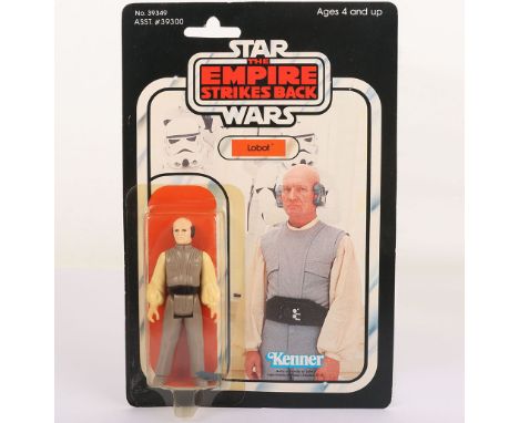 Vintage Star Wars The Empire Strikes Back Lobot Original Carded Moc Action Figure Kenner. Product no. 39349 Asst. 39300. Fact