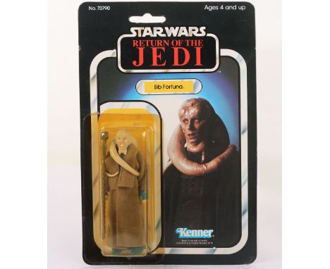 Vintage Kenner Star Wars Return of The Jedi Bib Fortuna Original Carded Moc Unpunched Action Figure. Product no. 70790. 3 ¾ i