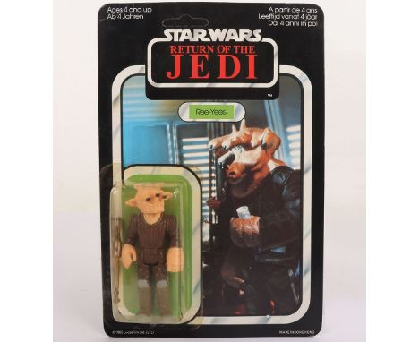 Vintage Star Wars Return of the Jedi Ree Yees Original Unpunched Carded Moc Action Figure Palitoy. Factory sealed slightly ye