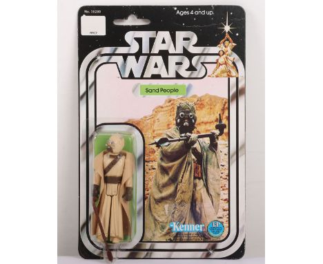 Vintage Star Wars Tusken Raider Sand People Original Carded Moc Action Figure Kenner. Product no. 38280. 3 ¾ inches, factory 