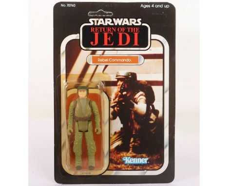 Vintage Kenner Star Wars Return of The Jedi Rebel Commando  Original Carded Moc Unpunched Action Figure. Product number 70740