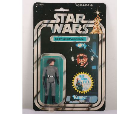 Vintage Star Wars Death Squad Commander Original Carded Moc Action Figure Kenner. Product no. 38290. Factory sealed clear bub