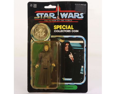 Vintage Kenner Star Wars The Power of the Force The Emperor Vintage Original Carded Moc  Action Figure. Product number 93720 