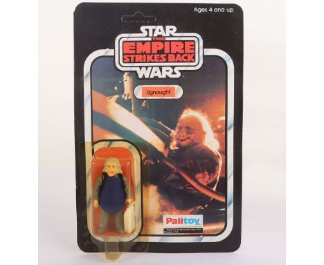 Vintage Star Wars The Empire Strikes Back Ugnaught Original Unpunched Carded Moc Action Figure Palitoy. Factory sealed yellow