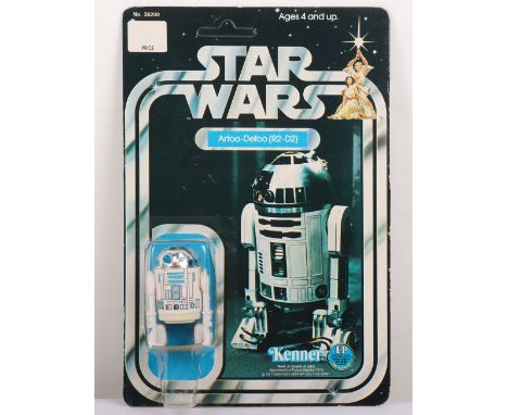 Vintage Star Wars Artoo-Detoo (R2-D2) Original Unpunched Carded Moc Action Figure Kenner. Product no. 38200. 3 ¾ inches, figu
