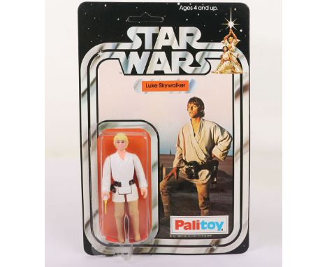 Vintage Palitoy Star Wars Luke Skywalker Farmboy  with Original  unpunched Card and bubble Action Figure. 3 ¾ inches, Bubble 