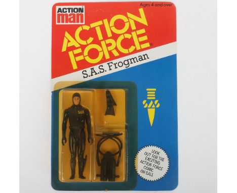 Vintage Action Force SAS Frogman Series 2 carded moc Action figure 1983 Palitoy Unpunched, good condition, little dent to car