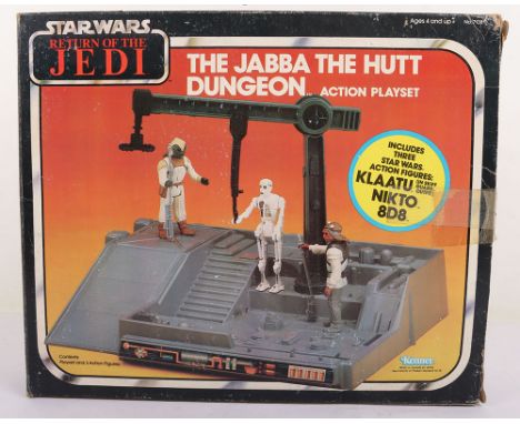 Vintage Star Wars Return of the Jedi The Jabba The Hutt Dungeon Action Playset Boxed Kenner. Product no. 71381. Complete with