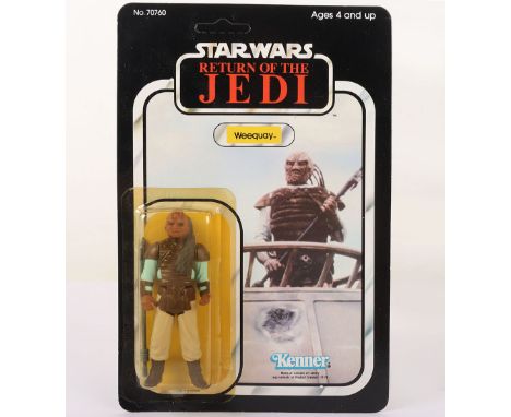 Vintage Kenner Star Wars Return of The Jedi Weequay Original Carded Moc Unpunched Action Figure. Product no. 70760. 3 ¾ inche