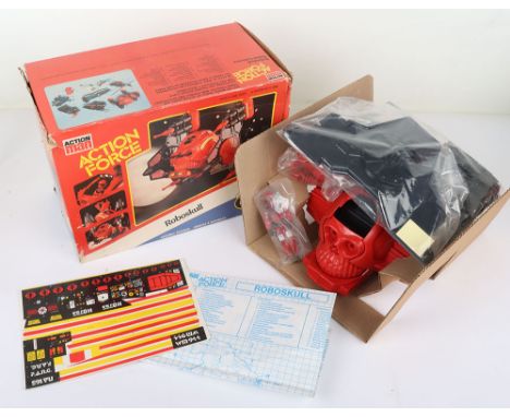 Scarce Vintage Action Force Cobra Roboskull Vehicle and Red Wolf action figure boxed Palitoy. Picture box. Very good conditio