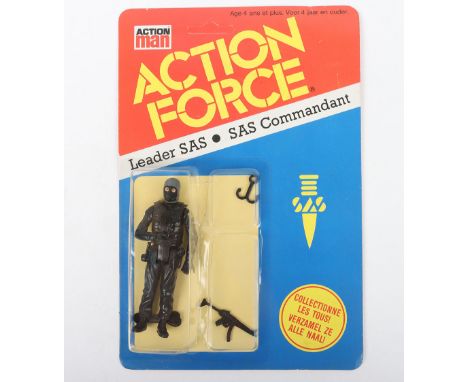 Vintage Action Force SAS Leader Series 2 carded moc Action figure 1983 Palitoy Unpunched, good condition, some bubble dents w