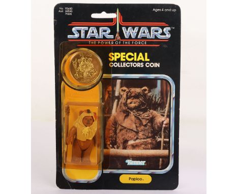 Vintage Kenner Star Wars The Power of the Force Last 17 Paploo  Original Carded Moc  Action Figure. Product number 93680 Asst