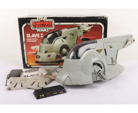Vintage Star Wars The Empire Strikes Back Slave One Boba Fett’s Spaceship Boxed Palitoy. Complete with inserts, instructions.