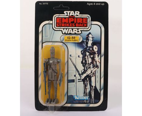 Vintage Kenner Star Wars The Empire Strikes Back IG-88  Original Carded Moc Unpunched Action Figure. Product number 39770. 3 