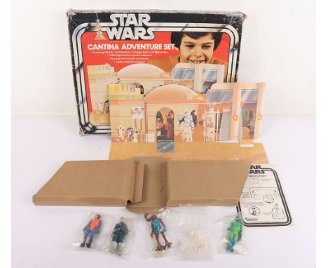 Scarce Vintage Star Wars Sears Cantina Adventure Set Action Playset Boxed Kenner. Product no. 38861. Complete with inserts, i