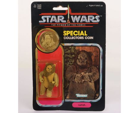 Vintage Kenner Star Wars The Power of the Force Last 17 Lumat  Original Carded Moc  Action Figure. Product number 93670 Asst 