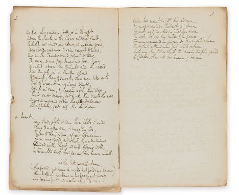 Denham (Sir John, poet and courtier, 1614/15-69) Cooper's Hill, manuscript copy in the hand of Peter Cunningham, editor of th