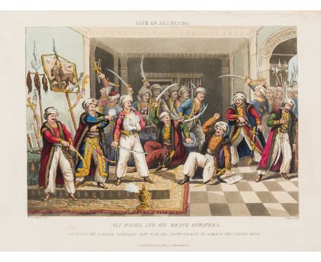 Greece.- Davenport (Arthur) Historical Portraiture of Leading Events in the Life of Ali Pacha, first edition, half-title, han