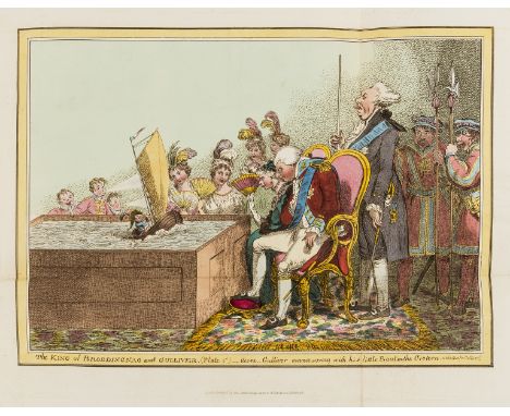 Gillray (James) The Caricatures of Gillray; with Historical and Political Illustrations..., bound from the parts with slip to