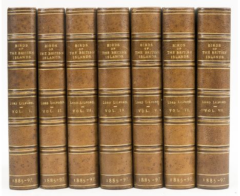 Birds.- Lilford (Thomas Littleton Powys, Baron) Coloured Figures of the Birds of the British Isles, 7 vol., list of subscribe