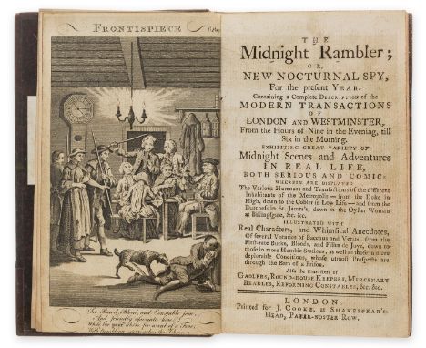 London Nightlife.- Midnight Rambler (The); or, New Nocturnal Spy, for the Present Year, [4], 152pp., first edition, engraved 