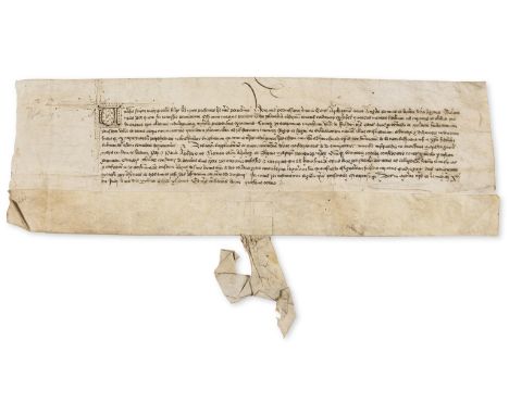 Founder of All Souls College, Oxford.- Chichele (Henry, Archbishop of Canterbury and administrator, c. 1362-1443) Grant of 40