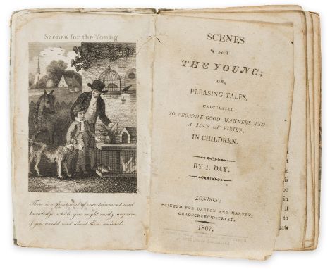 Day (Isaac) Scenes for the Young, or, Pleasing Tales..., first edition, engraved frontispiece, 4pp. publishers' catalogue at 