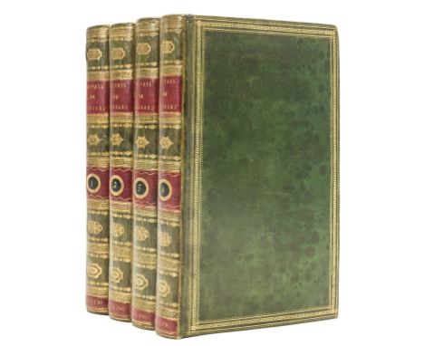 Bindings.- Regnard (Jean-François) Oeuvres, 4 vol., half-titles, engraved portrait frontispiece, 12 engraved, of which 9 by V