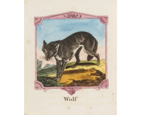 Darton, publishers.- Papa's Present; or Pictures of Animals, with descriptions in verse, 11 hand-coloured engraved plates onl