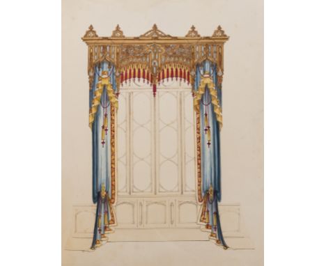 Interiors.- Wood (Henry) A Series of Designs of Furniture &amp; Decoration in the Styles of Louis XIVth, Francis Ist, Elizabe