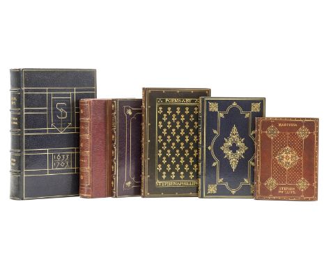 Bindings.- Phillips (Stephen) Poems, seventh edition, bound in dark green morocco, gilt, covers with double gilt ruled border