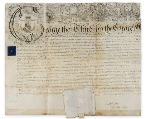 NO RESERVE George III (KIng of the United Kingdom of Great Britain and Ireland, and King of Hanover, 1738-1820) Letter of Mar