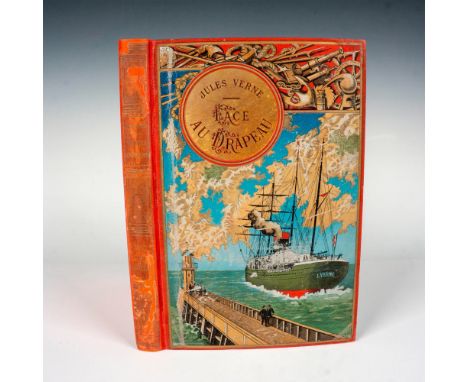 First edition of the novel Face au Drapeau (Facing the Flag, or For the Flag) by Jules Verne from the series Voyages Extraord