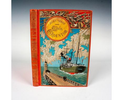 Outstanding first edition of the novel Clovis Dardentor from the Voyages Extraordinaires series published by Hetzel in the co
