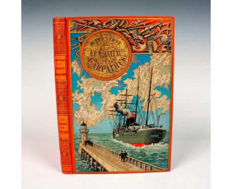 Rarely offered first edition of the novel Le Chateau des Carpathes (The Carpathian Castle) by Jules Verne's from the Voyages 
