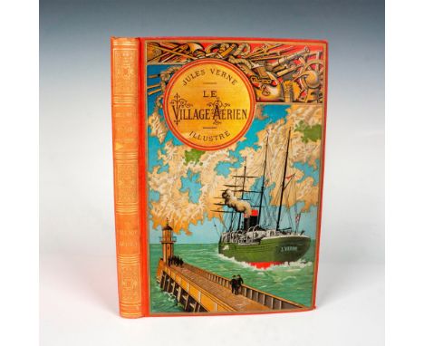 First edition of the novel Le Village Aerien (The Village in the Treetops) by Jules Verne from the series Voyages Extraordina