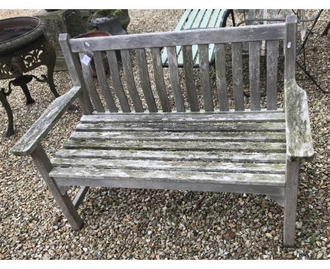 A Bramblecrest two seater wooden garden bench 130 cm x 90 cm x 60 cm 