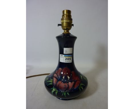Moorcroft 'Anemone' table lamp  (This item is PAT tested - 5 day warranty from date of sale)  Condition Report Click here for