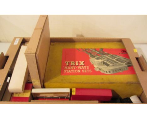 Trix twin model railways including pre and post war train items in one box Condition Report Click here for further images, co