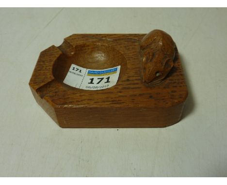 Yorkshire oak - ash tray by Robert 'Mouseman' Thompson of Kilburn  Condition Report Click here for further images, condition,