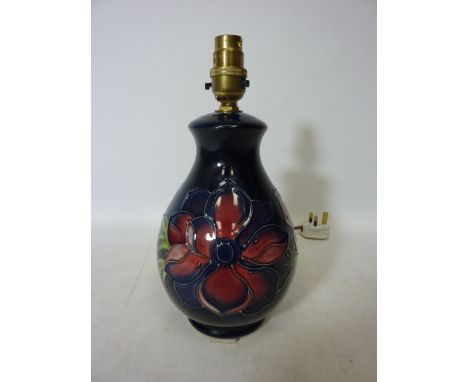 Moorcroft 'anenome' table lamp  (This item is PAT tested - 5 day warranty from date of sale)  Condition Report Click here for
