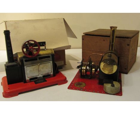Mamod steam engine boxed and one other  Condition Report Click here for further images, condition, auction times & delivery c