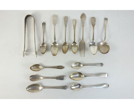 Various hallmarked silver flatware approx 8oz Condition Report Click here for further images, condition, auction times & deli