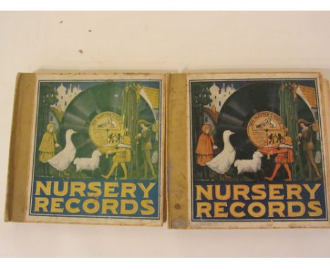 HMV vintage Nursery Records 4 records and HMV vintage Nursery Records 5  78rpms Condition Report Click here for further image